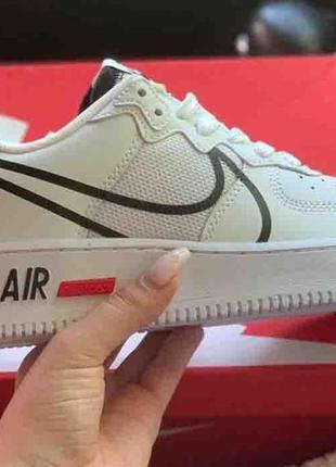 Білі кросівки найк ейр форс 1 реакт унісекс nike air force 1 react white 36
