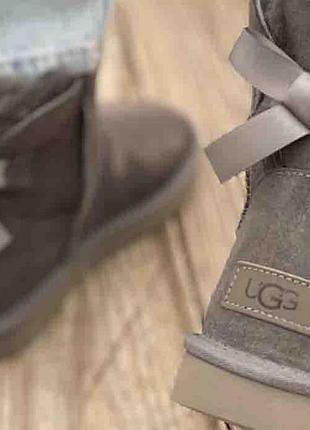 Ugg mini bailey bow grey 36
