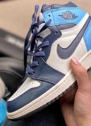 Jordan 1 retro high patent blue toe 36