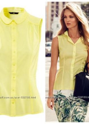 Блуза н&м, классического стиля, р.40евр1 фото