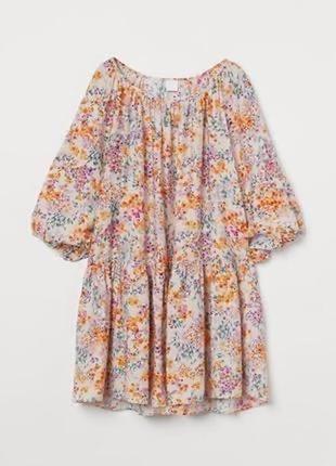 Плаття h&m в квітковий принт. вільний пошив . оверсайс .
