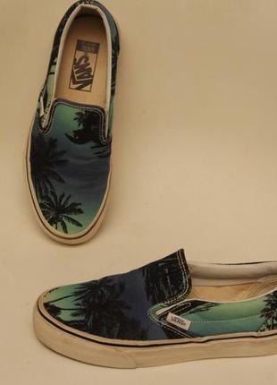 Vans van doren slip-on | 23.5 37-38 кеды из хлопка palm tree