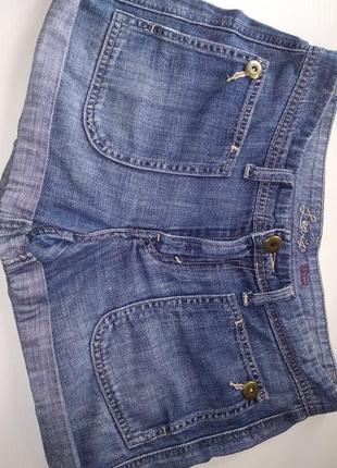 Шорты джинсовые levis заводские, не обрезанные джинсы1 фото