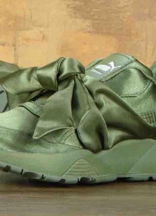 Puma rihanna heart olive