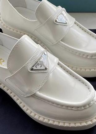 Prada loafer white