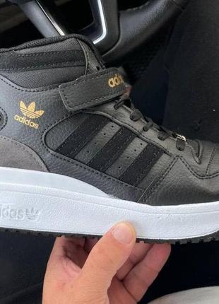Adidas forum 84 hight black white 36