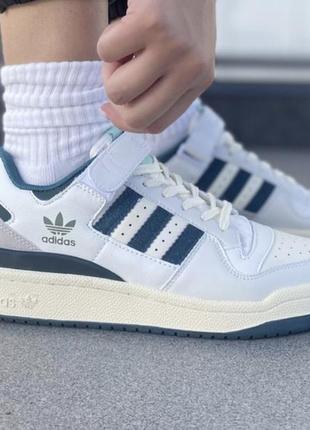 Adidas forum white blue 36