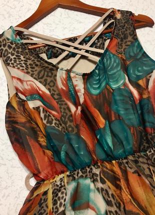 Распродажа! красивое легкое струящееся шифоновое платье франция3 фото