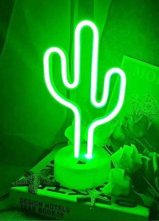 Gigiis cactus neon led светодиодные неоновые световые вывески cactus neon light настольные фонари