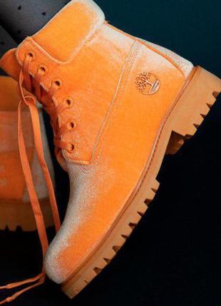 Timberland x off-white orange termo1 фото