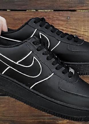 Nike air force 1 black white 45