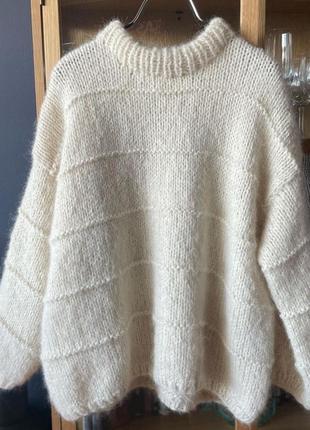 Базовый свитер оверсайз из шерсти альпака