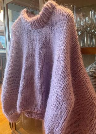 Базовый свитер оверсайз из шерсти альпака4 фото