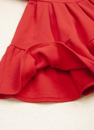 Теплое платье с повязкой,футер, 98, 110 см5 фото