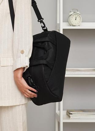 Спортивная черная сумка небольшая текстильная сумка tiger повседневная сумка унисекс дорожная6 фото