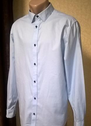 Стильная рубашка h&m с длинным рукавом. l