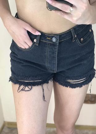 Джинсовые шорты рваные 2