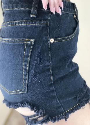 Джинсові шорти рвані 4