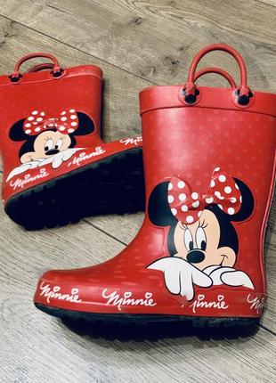 Резиновые смоги с петельками и объёмной аппликацией  minnie mouse disney  next (англия)