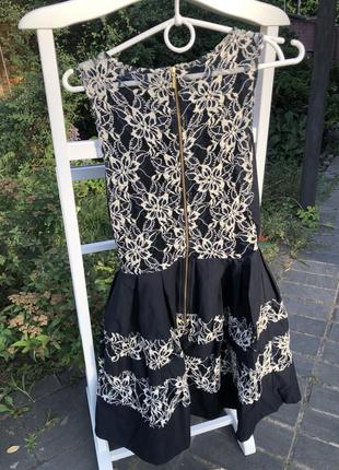Брендовое платье солнце клеш английской фирмы closet с кружевом , с красивой спинкой5 фото