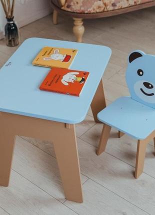 Вау! детский стол! отличный подарок для ребенка. стол с ящиком и стульчик. для учебы,рисования,игры