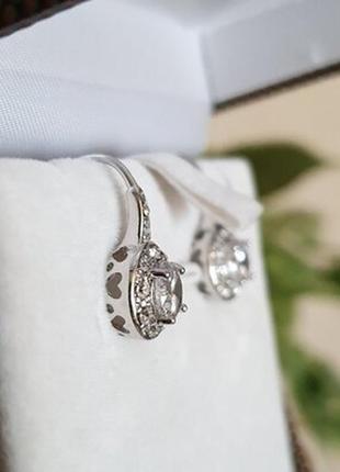 Красивые, нежные сережки, серьги , камни swarovski, бижутерия англия5 фото