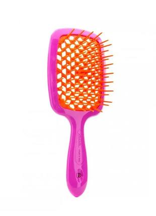 Janeke superbrush violet/orange. расческа. 86sp226 va