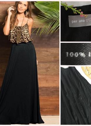 Фирменная стильная качественная натуральная льная юбка гадэ