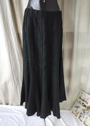 Фирменная стильная качественная натуральная льная юбка гадэ3 фото