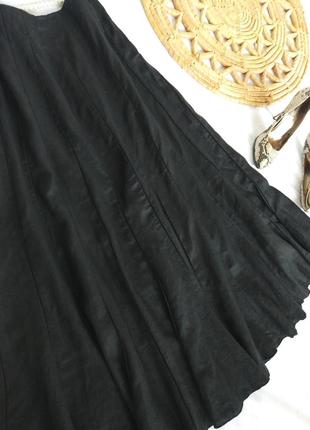 Фирменная стильная качественная натуральная льная юбка гадэ4 фото