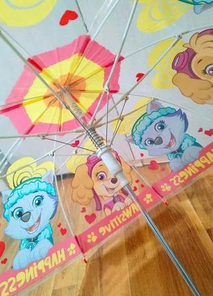 Зонтик прозрачный детский трость щенячий патруль pl82131 paw patrol спицы пластик...