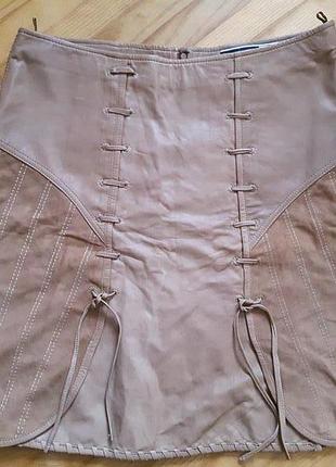 Дизайнерська шкіряна спідниця від sportmax code! р.-40! оригінал!