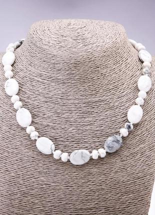 Намисто кахолонг яшма