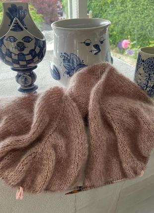 Базовый пуловер оверсайз из кид мохера на шёлке