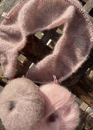 Базовый пуловер оверсайз из кид мохера на шёлке