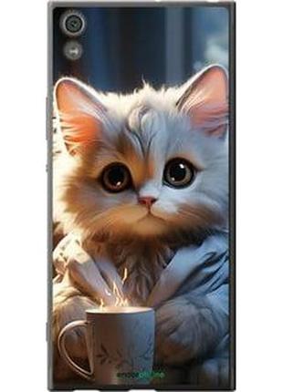 Чехол на sony xperia xa1 ultra g3212 white cat "5646u-1237-10746"