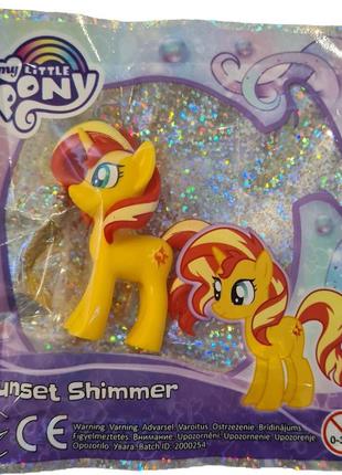 My little pony sunset shimmer. фігурка поні сансет шимер 6 см