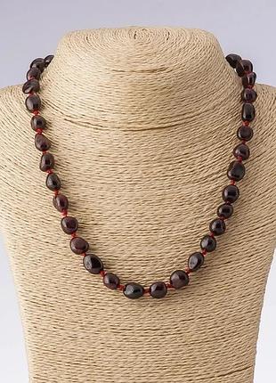 Бусы гранат
