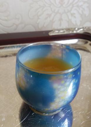 Свічка в блакитному склянці. 2