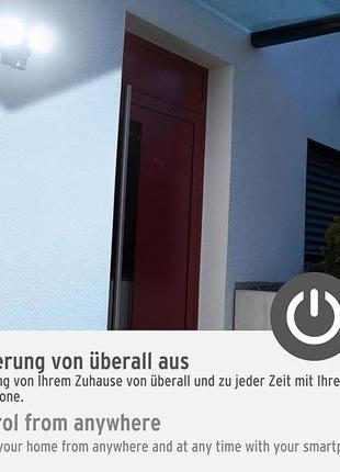 Умный прожектор с датчиком движения brennenstuhl connect wifi led duo spotlight wfd...