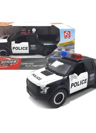 Детская машинка полиция ford raptor с звуками и светом инерционная8 фото