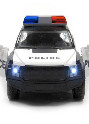 Дитяча машинка поліція ford raptor з звуками та світлом інерційна4 фото