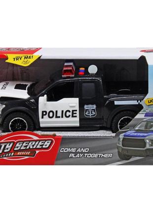 Детская машинка полиция ford raptor с звуками и светом инерционная