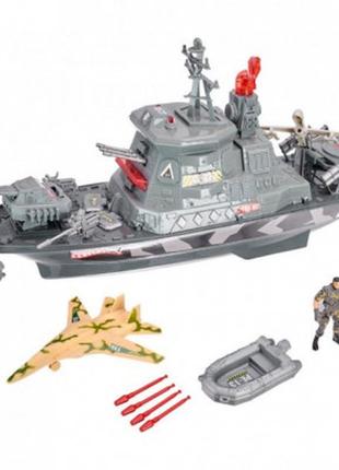 Ігровий набір zipp toys z military team військовий корабель (1828-106a)