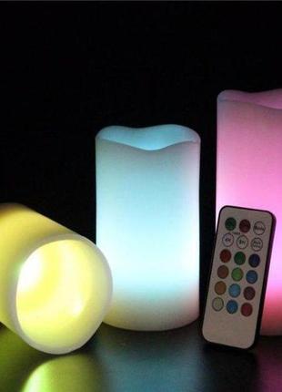 Набор светодиодных свечей led luma candles 12 цветов хамелеон5 фото