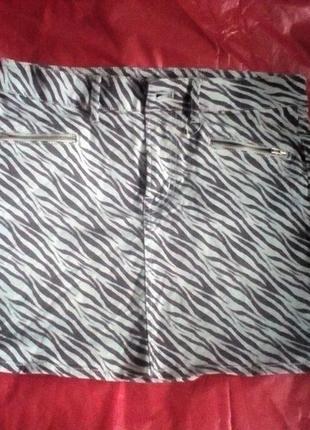 Юбка стрейч-джинс