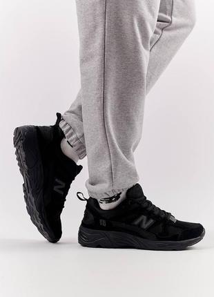 Мужские замшевые кроссовки new balance 878 black, кеды нью беленс черные. мужская обувь