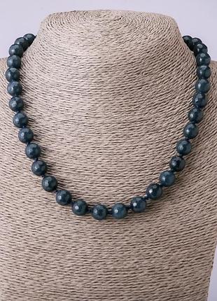 Бусы апатит имитация