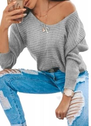 Светр в рубчик