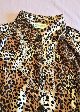 Леопардовая рубашка3 фото